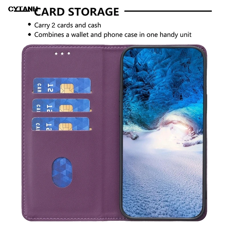 Магнитный чехол на Honor 90 Lite кожаный флип-чехол для телефона Funda Huawei lite Honor90 Pro слоты