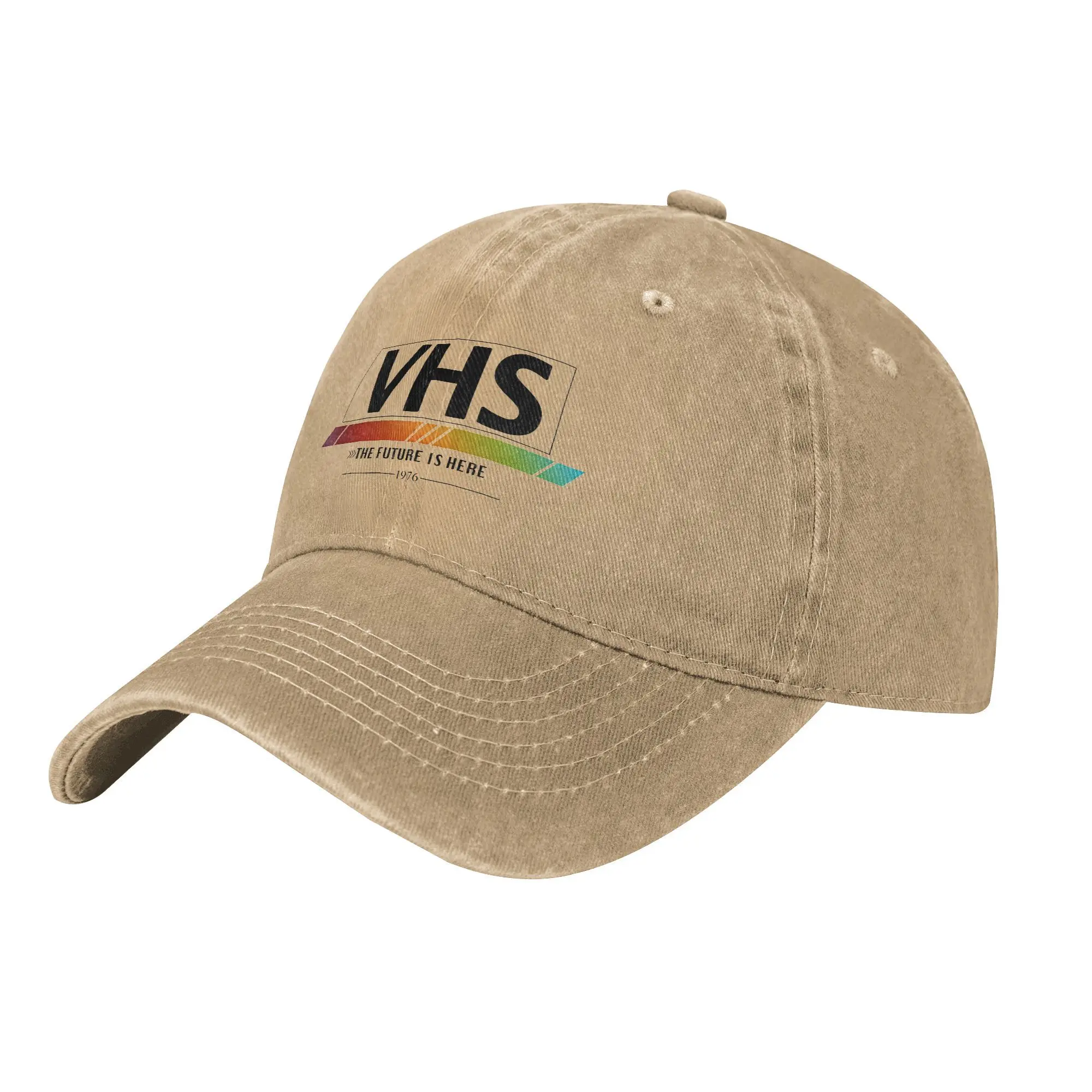 VHS The Future Is Here Men Women Baseball Cap Distressed Denim Caps Hat Fashion Outdoor All Seasons Travel Gift Sun