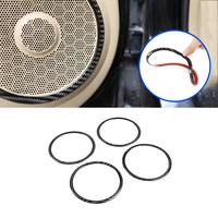 car styling soft carbon fiber door audio speaker ring cover trim for honda crv 2007 2008 2009 2010 2011