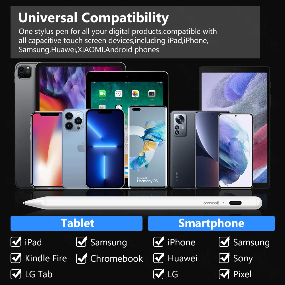 Для iPad карандаш стилус для Apple 1 2 сенсорная ручка планшета IOS Android Карандаш Xiaomi Huawei
