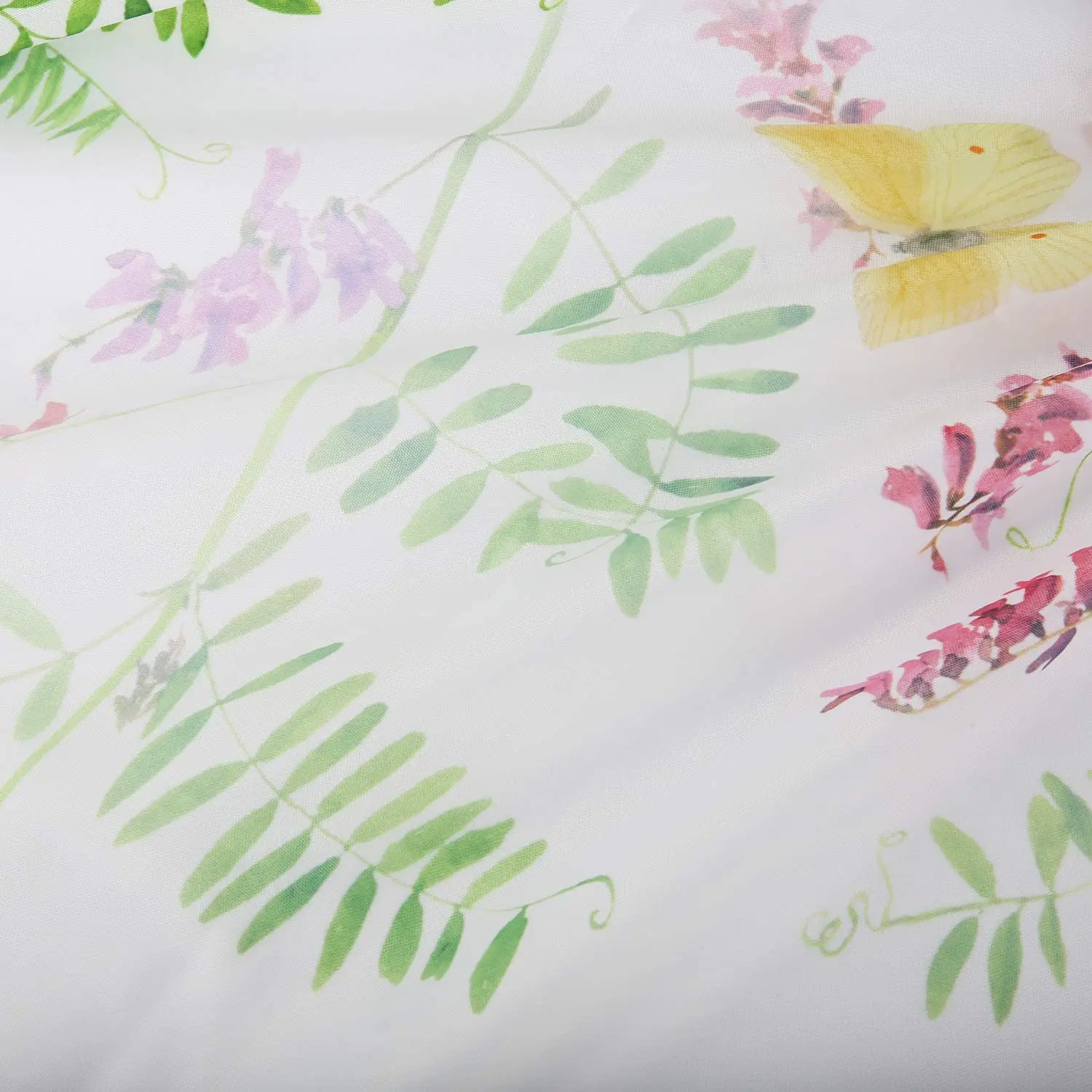 Занавеска для душа с цветочным рисунком