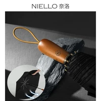 niello 120cm 3 fold manual umbrella wooden handle double layer strengthening 10 bone high strength fiber umbrella stand men
