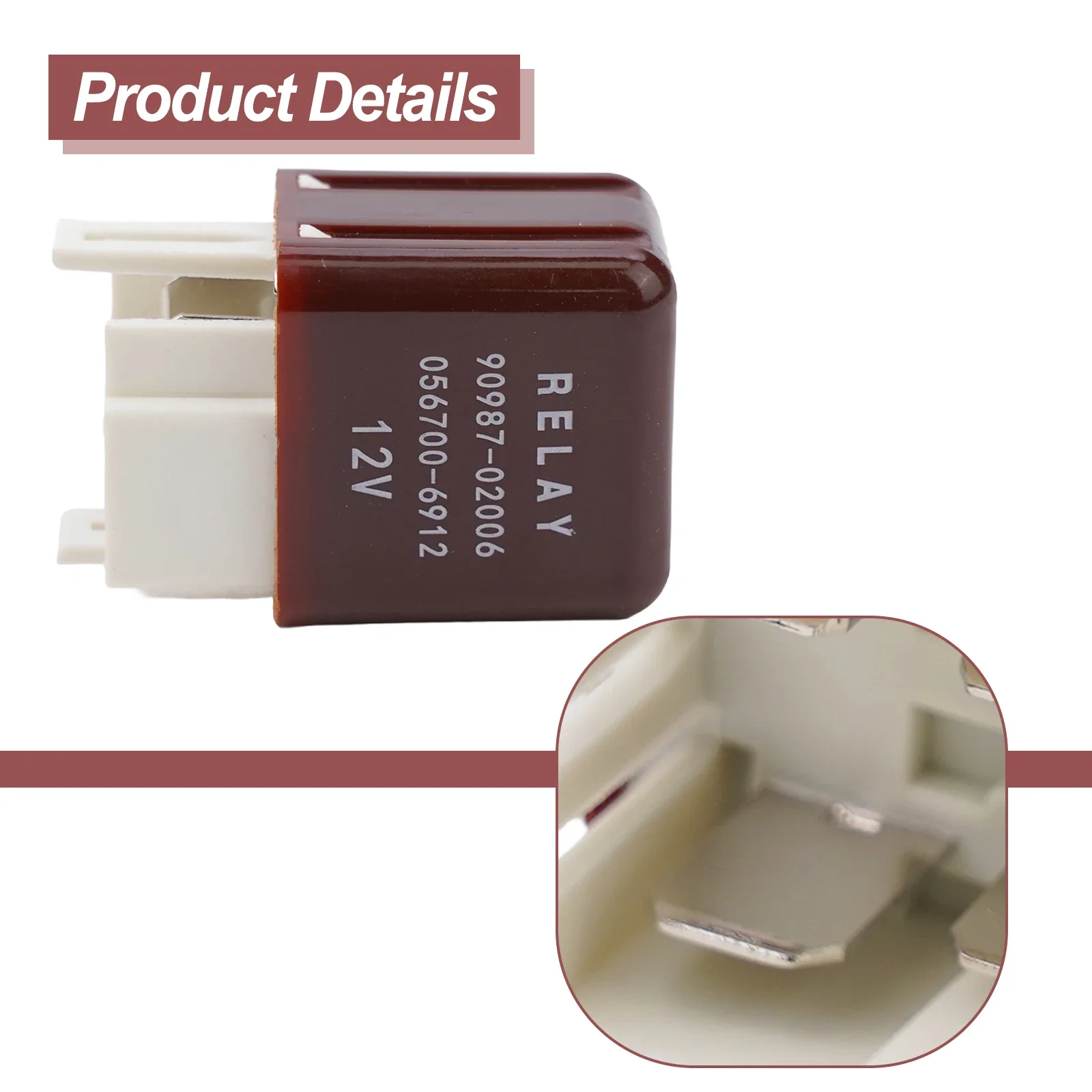 12 В 4-контактное реле вентилятора резервуара для воды Toyota 90987-02006 056700 -6912 90987-02011 Для