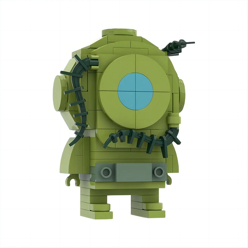 Квадратная игрушечная модель Moc Scooby-Doo персонажи фильмов вокруг мелких частиц