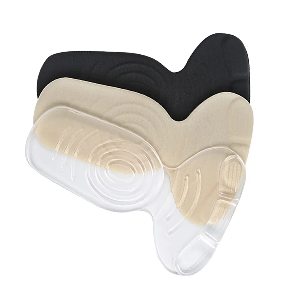 

3 Pairs of Heel Cushion Anti-wear Antiskid Adhesive Heelpiece Pads Sticker Cushion for Dancer Lady