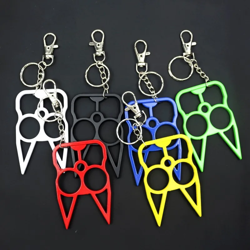 

SOMEHOUR 10 Pcs Wholesale Multifunction Keychain For Girls Creative Outdoor Tools Cartoon Cat Face Bottle Opener Keyring Jewelry