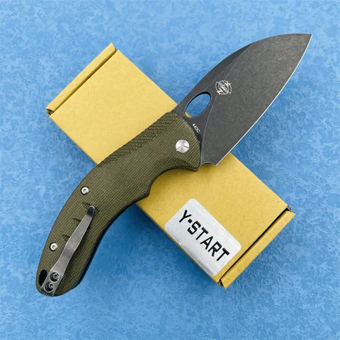 Складной нож Y-START LK5034, резец из стали 440C, с ручкой из микрокарты, для защиты и отдыха на природе