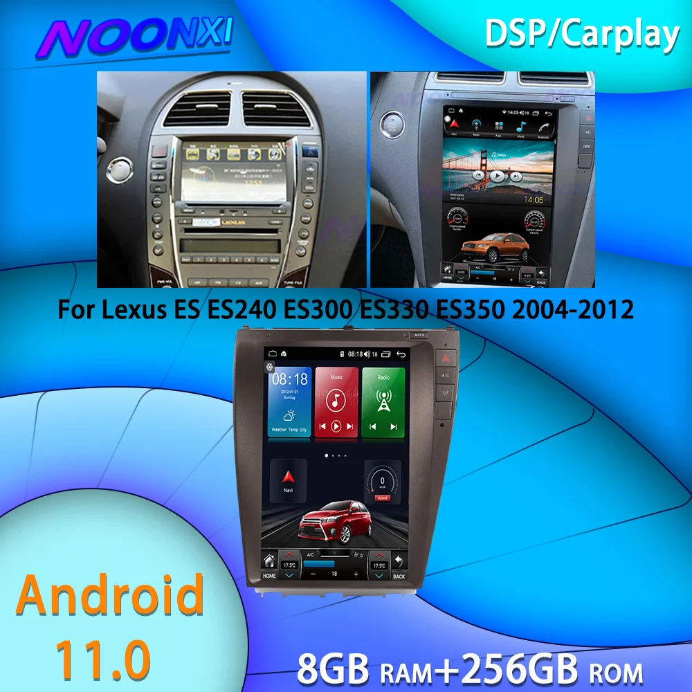 256GFor Lexus ES ES240 ES300 ES330 ES350 2004-2012 All In One Car Tesla Screen Audio Intelligent System Radio 2Din Video Players 256GFor Lexus ES ES240 ES300 ES330 ES350 2004-2012 All In One Car Tesla Screen Audio Intelligent System Radio 2Din Video Players