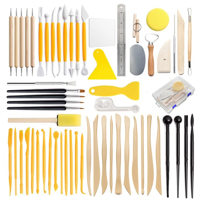 

Clay Tools Set Sculpting Kit Sculpt Smoothing Wax Carving Pottery Ceramic Tools,Shapers Modeling Carved Tool Sculpture