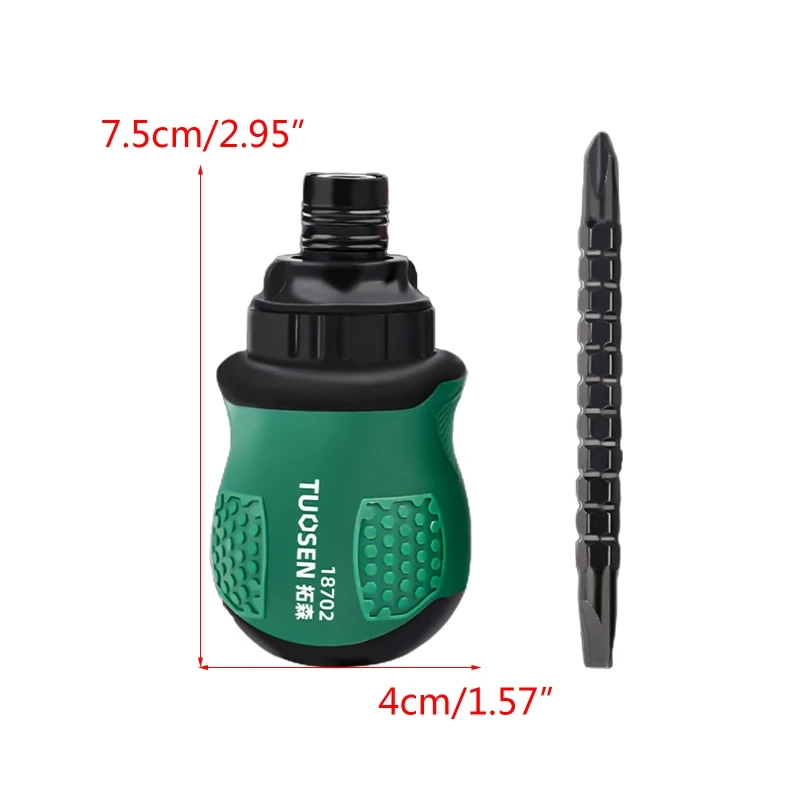 

Практичная Магнитная отвертка с храповым механизмом для крестовой отвертки, двойная насадка для отвертки, телескопический Набор для S Прям...