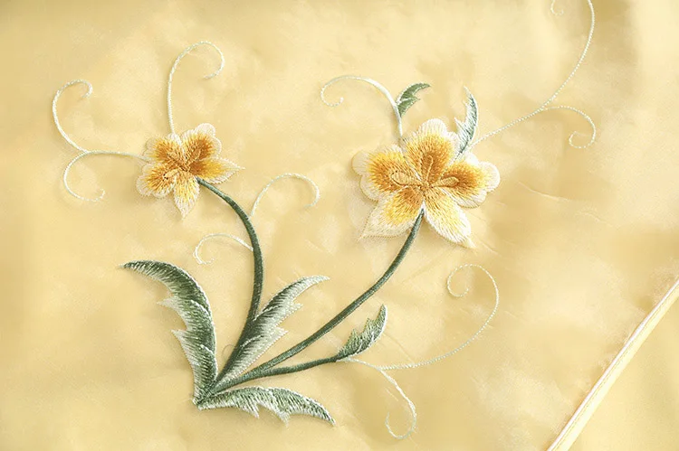 Женское вечернее платье-Ципао из органзы элегантное ТРАПЕЦИЕВИДНОЕ ПЛАТЬЕ с