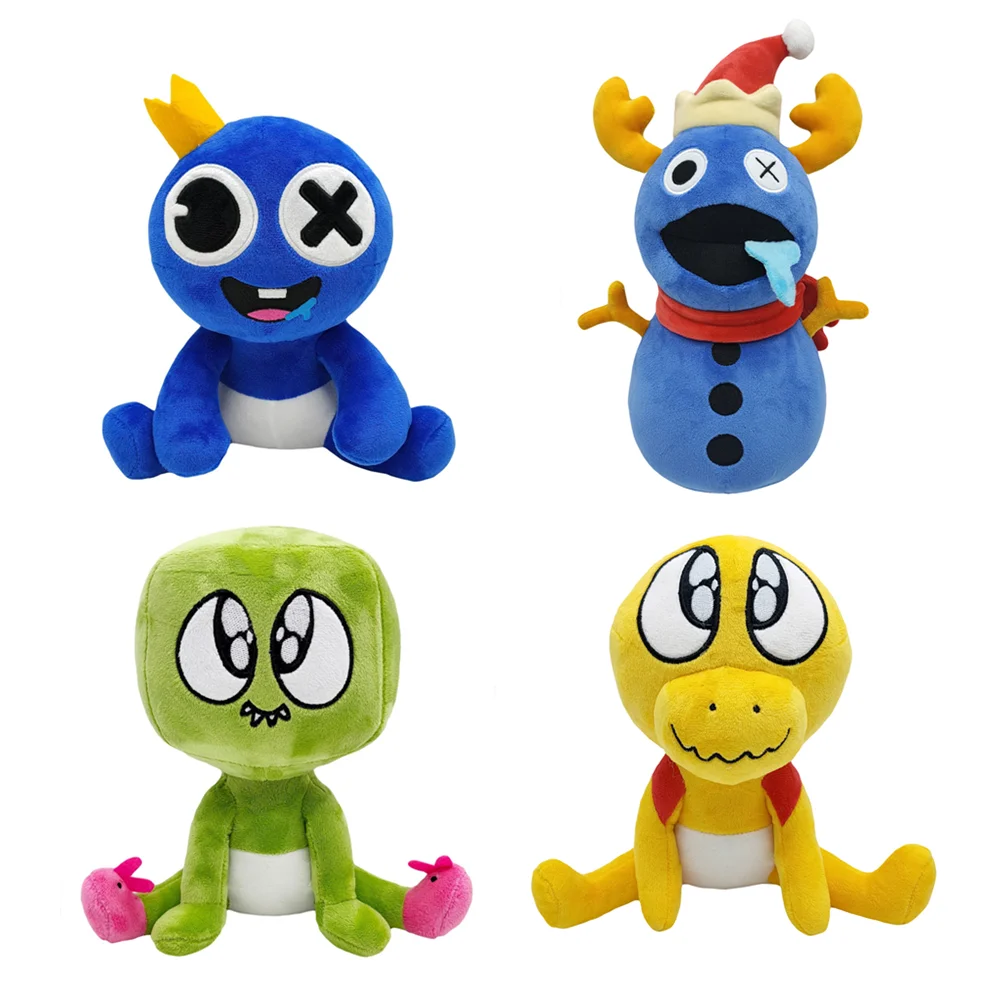 

New Style Hot Robloxed Rainbow Friends Plush Toy Cute Christmas Snowman Blue Monster Doll Cartoon Game Toys Kids For Gifts