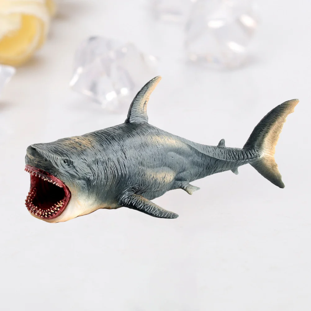 

1Pc Simulated White Shark Model Toys Creative Marine Animal Model Toys Plastic Stuffed Cotton Shark Toy Oversized Lifelike