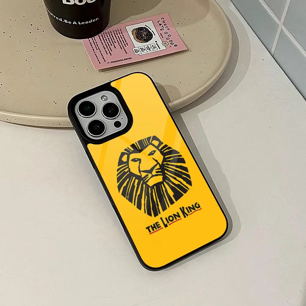 Фото Чехол для телефона «Король Лев» для Iphone 16, 15, 14, 13, 12, 11 Pro Max Mini 7, 8, 6 Plus Se Xr Xs 2020 Fundas Shell PC + чехол из ТПУ №3