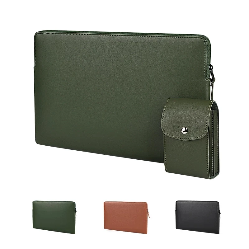 

Портативный чехол для ноутбука из искусственной кожи для Macbook 13,3 14 15,6 16 дюймов, переносной чехол для ноутбука, сумка-клатч для мужчин и женщи...