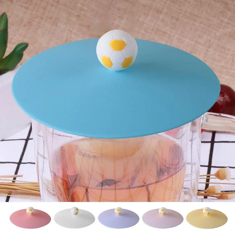

Silicone Cup Cover Reusable Silicone Cup Cover Cute Seal Suction Cup Dustproof Leakproof Tea Coffee Lids Caap Cup Accessories