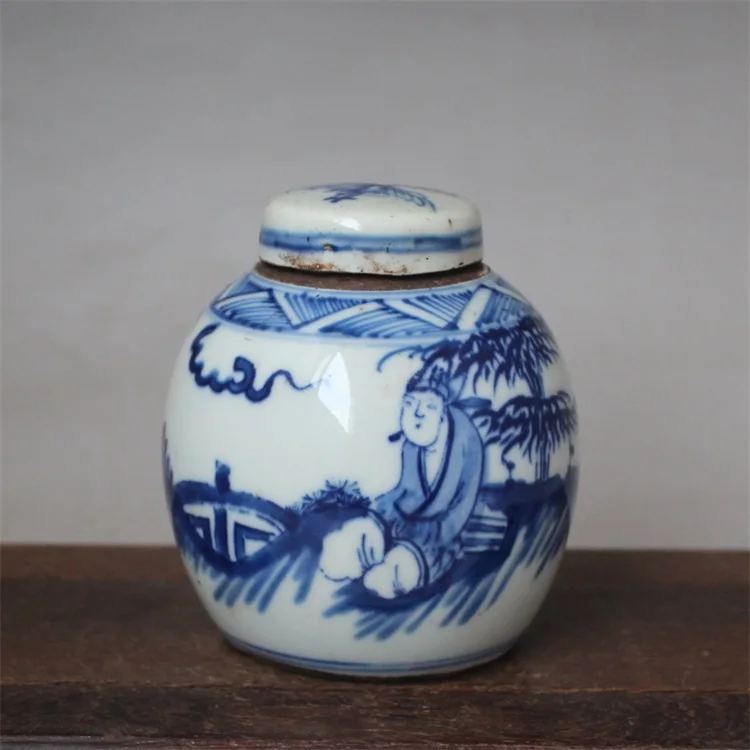 

Blue and white porcelain, canned, antique, antique porcelain, ornaments