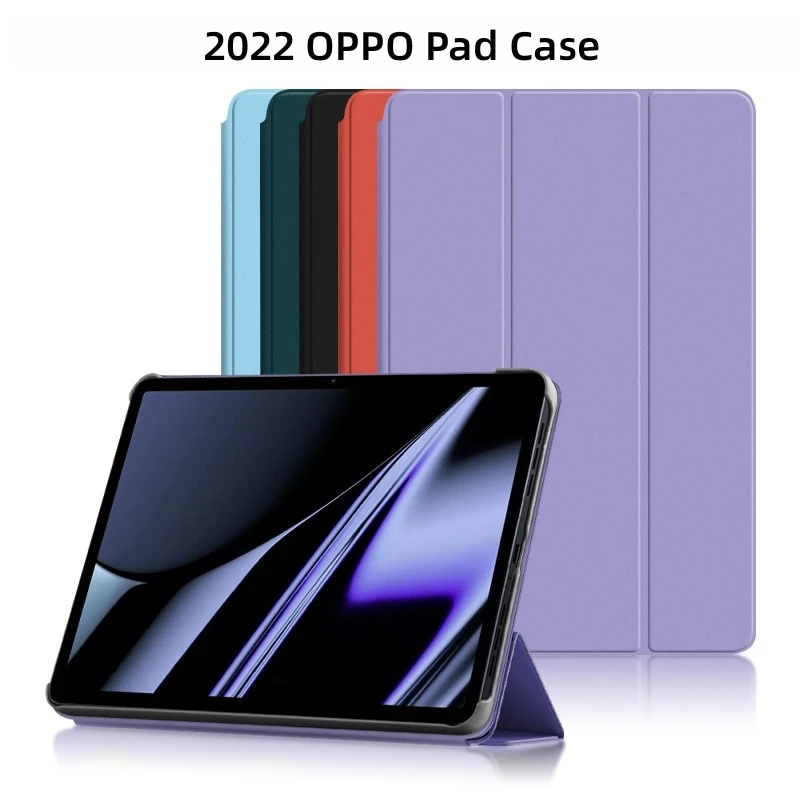 

For 2022 OPPO Pad Case Magnetic Smart Cover PU Leather Protective Shell For oppo pad Case 11 Inch with Auto Wake Up+Film+Stylus