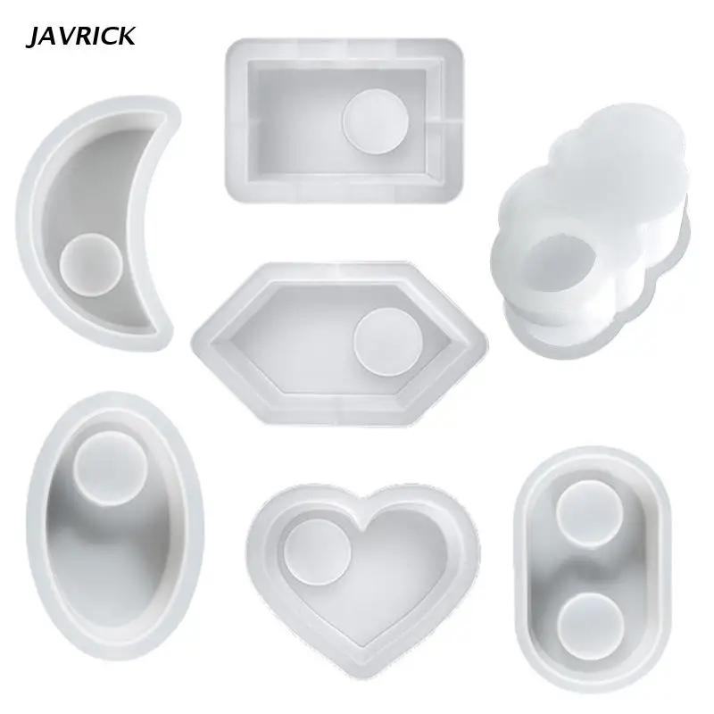 

7Pcs Tea Light Candle Holder Mold for DIY Candle Holder Home Table Decorations