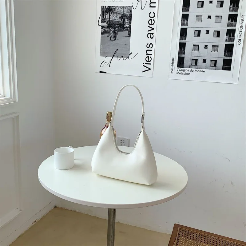 Vintage Underarm Bag 2023 New Temperament All-Match Crescent Bag Niche Design European And American Fashion Handbag Woman