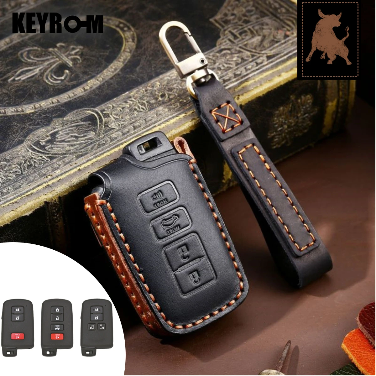 

Car Key Case for Toyota Corolla Camry RAV4 Highlander Auris CHR Avalon Land Cruiser Sennar Key Fob Cover Accessories