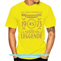 t shirt 45 years birth of legends gift birthday 1973 gold 2021 summer t shirt men new high quality custom printed t shirts