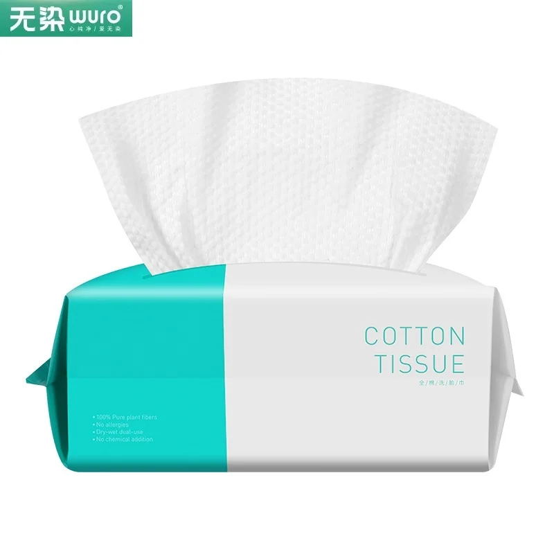 

Xiaomi Youpin Jiezhi Disposable Cotton FaceTissue 100% Pure Cotton Dry and Wet Use Soft Skin Makeup Cleaning Towel