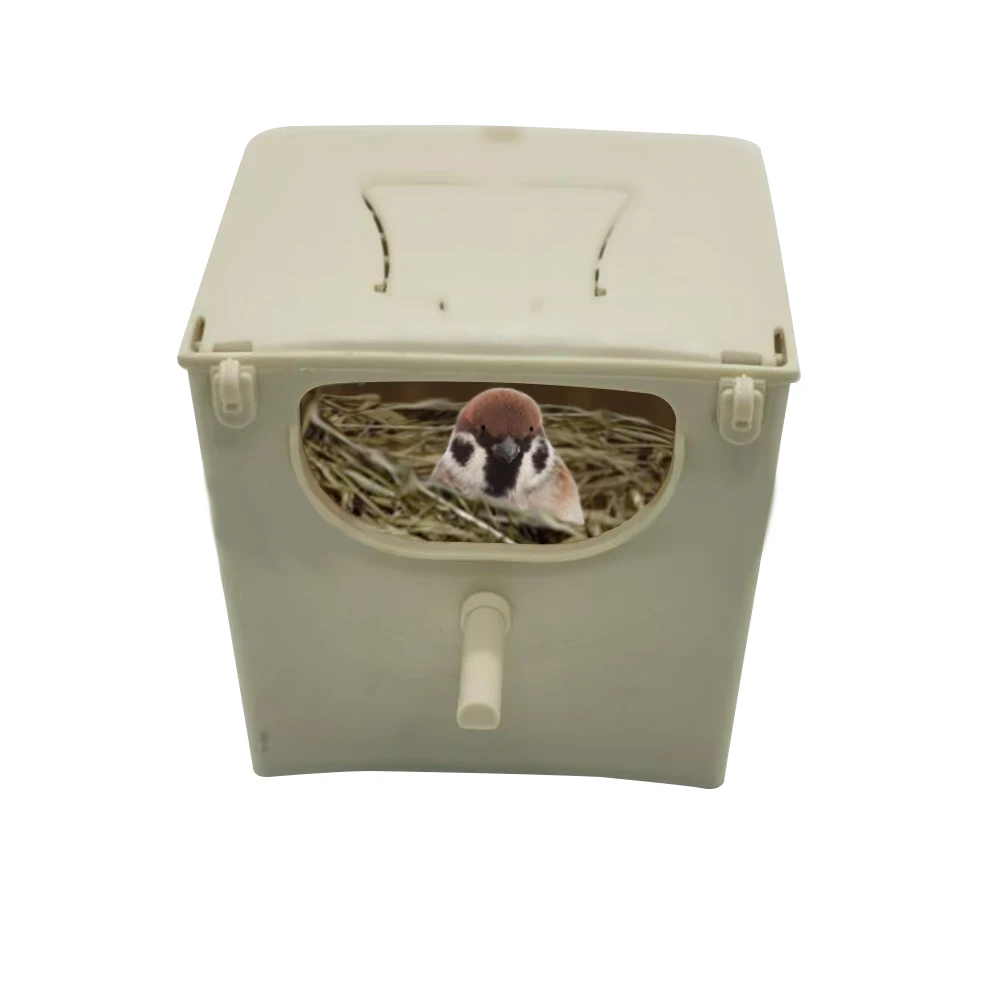 

Bird Nest Box Bird Cage Mount Nesting Box Plastic Parakeet House Breeding Mating Box for Budgie Lovebirds Cockatiel Parrot