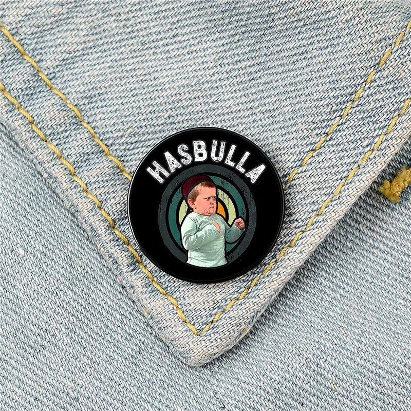 

Funny Hasbulla Printed Pin Custom Funny Brooches Shirt Lapel Bag Cute Badge Cartoon Cute Jewelry Gift for Lover Girl Friends