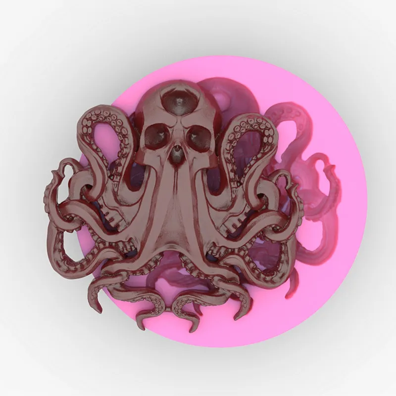 

Octopus Squid Shape Silicone Mold DIY Chocolate Cake Candy Dessert Fondant Moulds Baking Decoration Tool Resin Kitchenware 14118