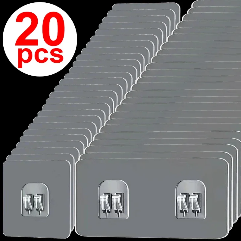 Прозрачные самоклеящиеся крючки настенный держатель для кухни ванной комнаты