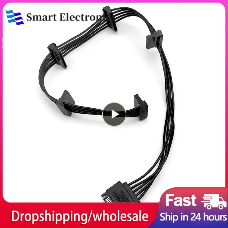 

Length 20cm+10cm*4 Multi-standard Power Supply One For Five Extended Power Cords All Black Line Power Cable Stable Power Supply