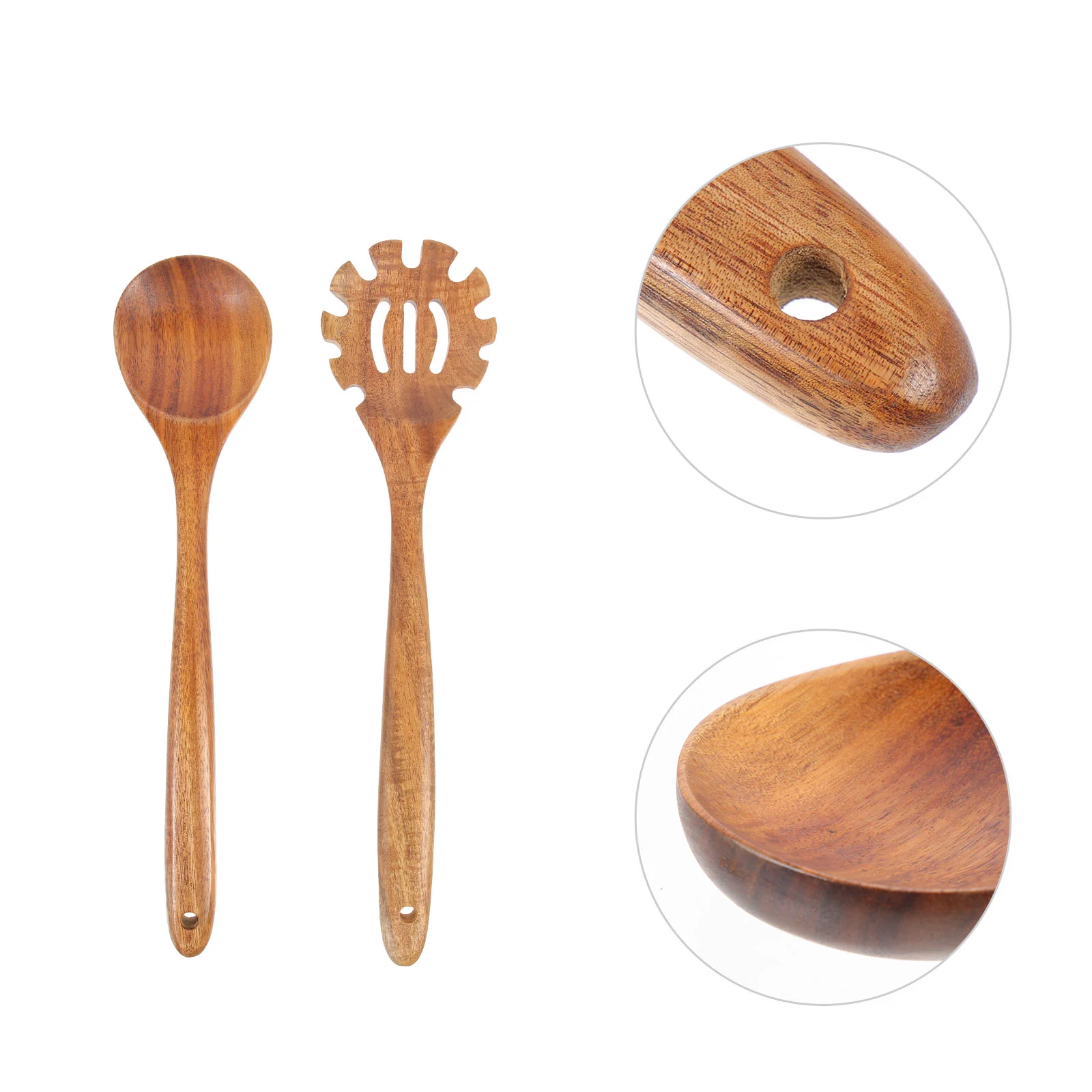 

Spoon Wooden Ladle Kitchen Soup Cooking Spaghetti Pasta Spoons Serving Slotted Mixing Utensils Rice Scooper Server Noodlescoop