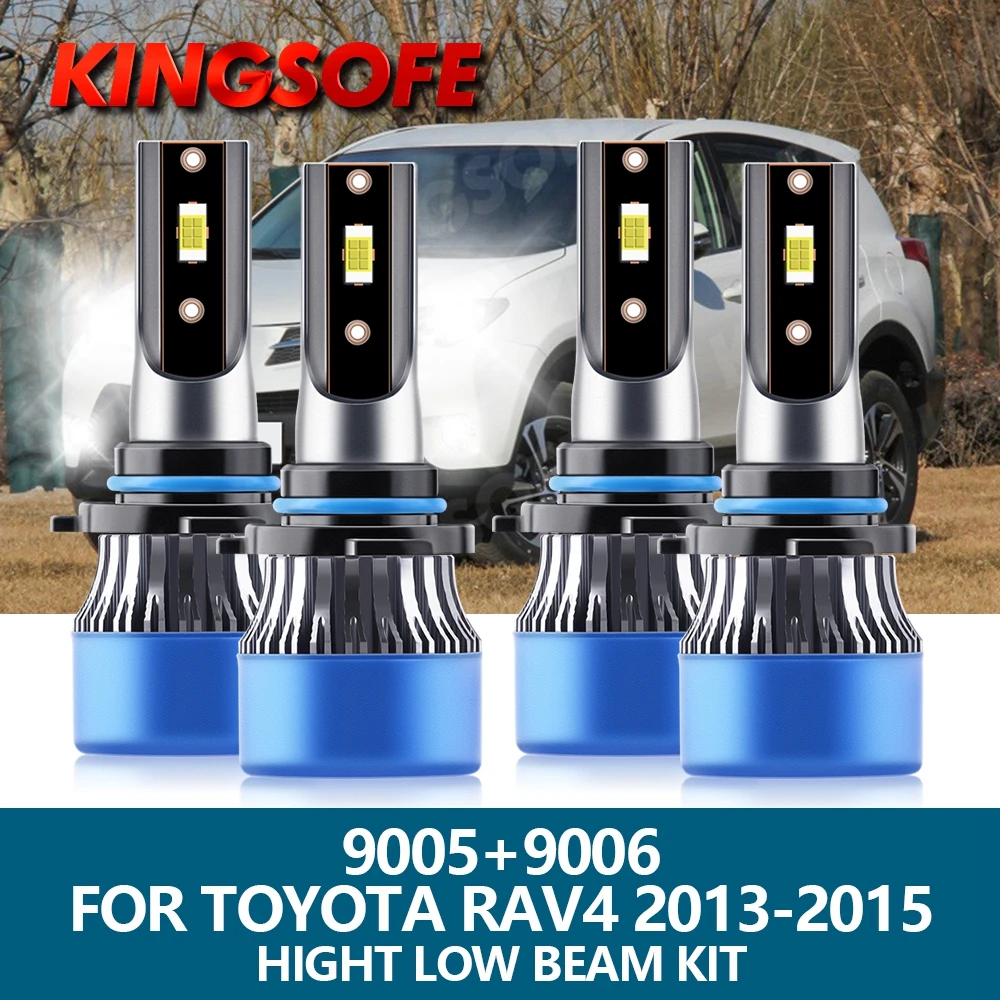 

4X Car Light 9005 HB3 9006 HB4 LED Headlight 20000Lm 110W CSP Chip 6500K Hight Low Beam Bulbs Kit For Toyota RAV4 2013-2015