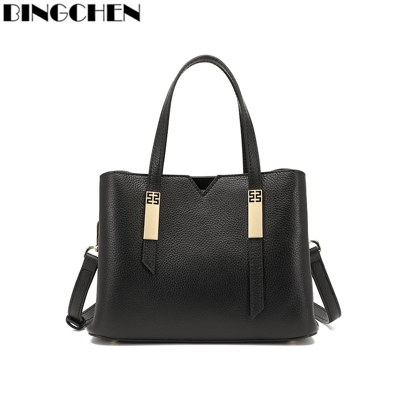 BINGCHEN Vintage Women Hand Bag Designers Luxury Handbags Women Shoulder Bags Female Top-handle Bags Fashion Brand Handbags