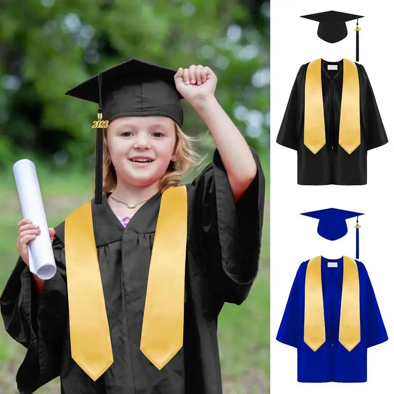 

Graduation Uniform For Kids Preschool Grad Set With Hat Sash Tassel Graduation Gown With Tassel Boys Girls Role Play Costume