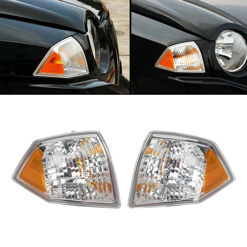 

2Pcs Car Parking Light Turn Signal Corner Light Housing For Jeep Compass 2007-2010