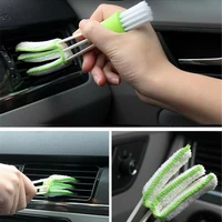 1pcs car cleaning brush double ended car air conditioner vent slit brush instrumentation dusting blind keyboard cleaning washer