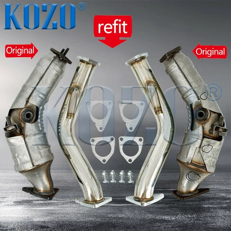 Выхлопная труба для Infiniti G35/350Z 370Z G37 Coupe VQ37HR VQ35HR Q50 Q60 3.7L V6 3 5