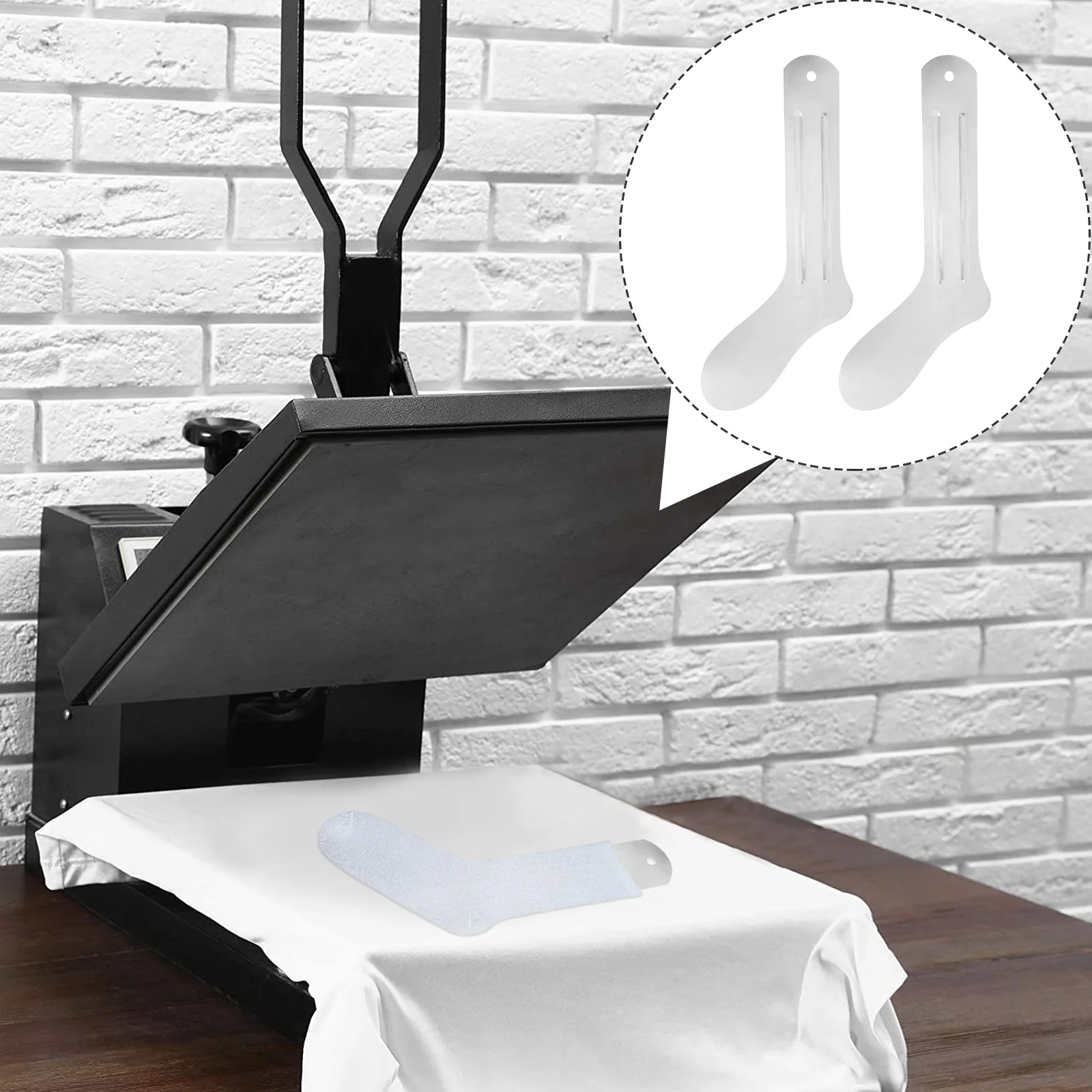 

2 Pcs Sock Shaping Board Aluminium Jig Metal Heat Press Tools Hot Pressing Printing Sublimation Aluminum Miss Lady