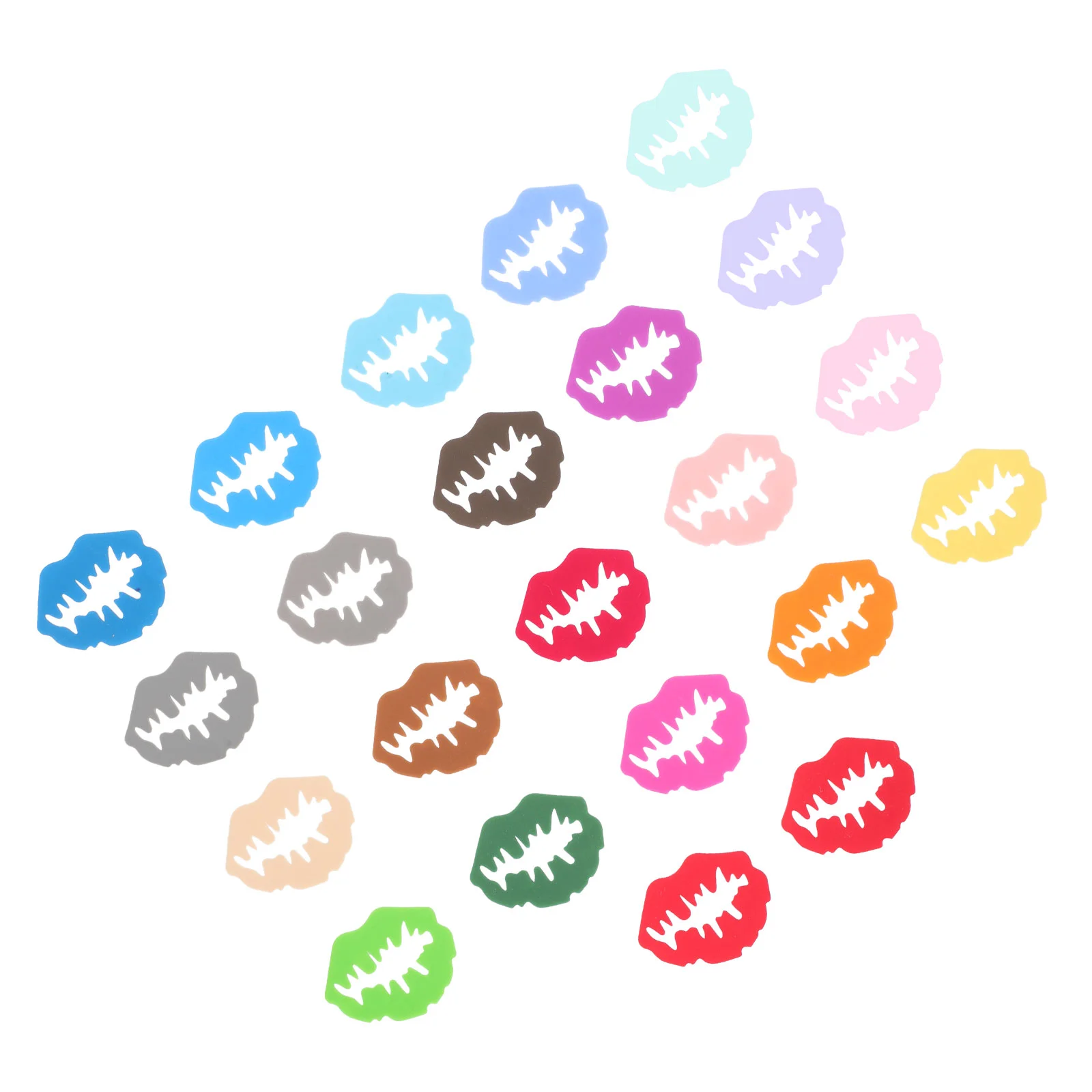 

24 Pcs Glass Marker Drinking Glass Sets Hanging Marker Cup Thicken Charm Tags Silica Gel Charms Glass