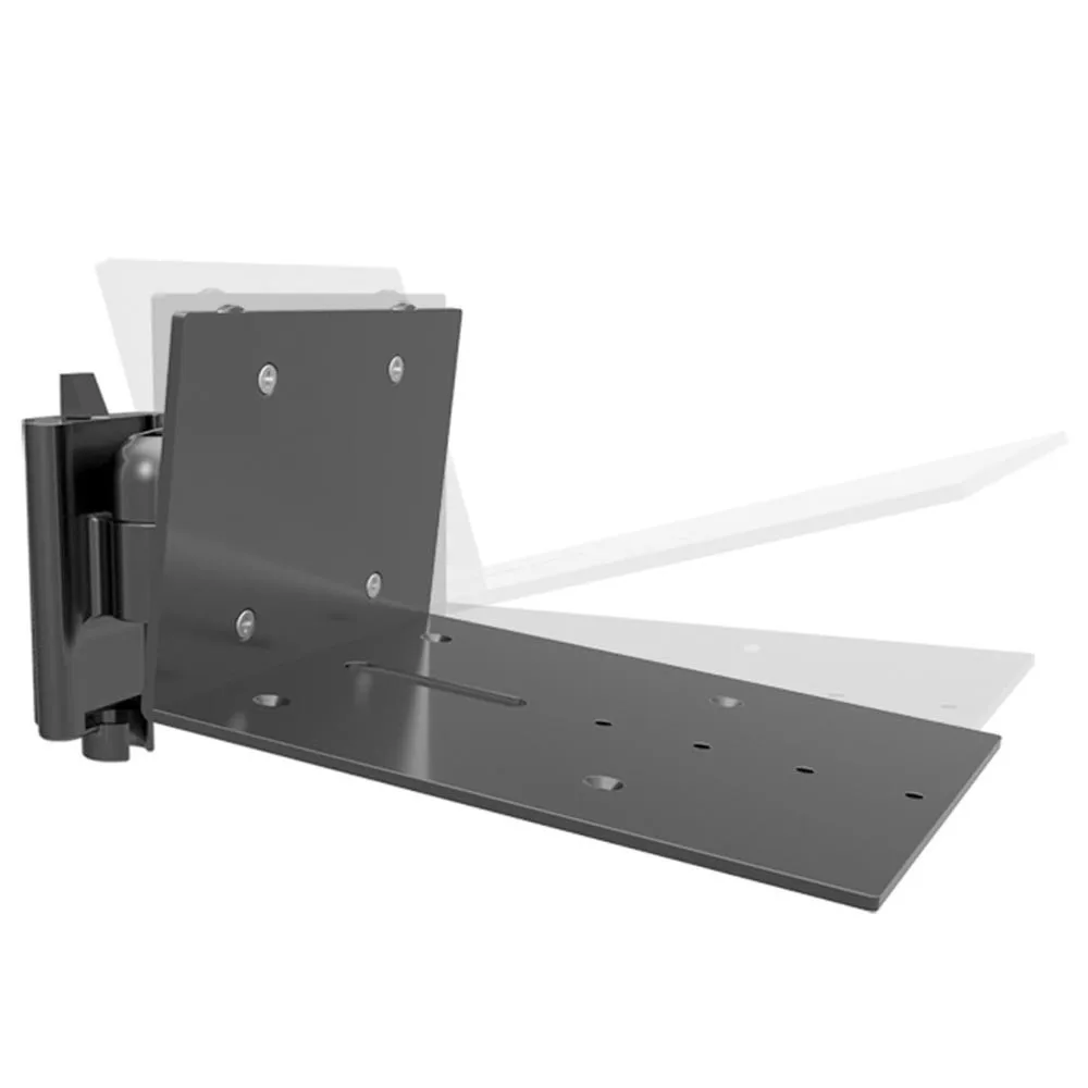 

1 Pair Aluminum Alloy Audio Speaker Mount Tilt Swivel Hanging Black Bracket Host Rack Audio Frame S01