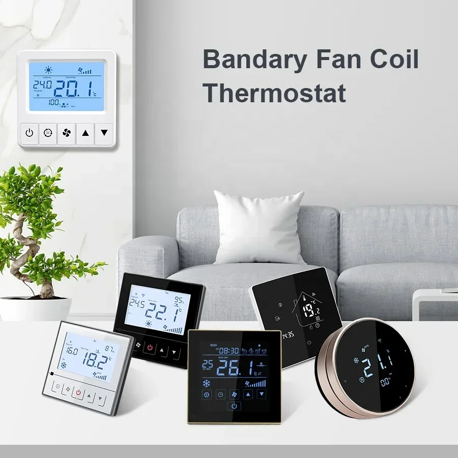 Bandary 2 трубы 4 hvac smart wireless wifi Цифровой комнатный вентилятор-Катушка google nest домашний