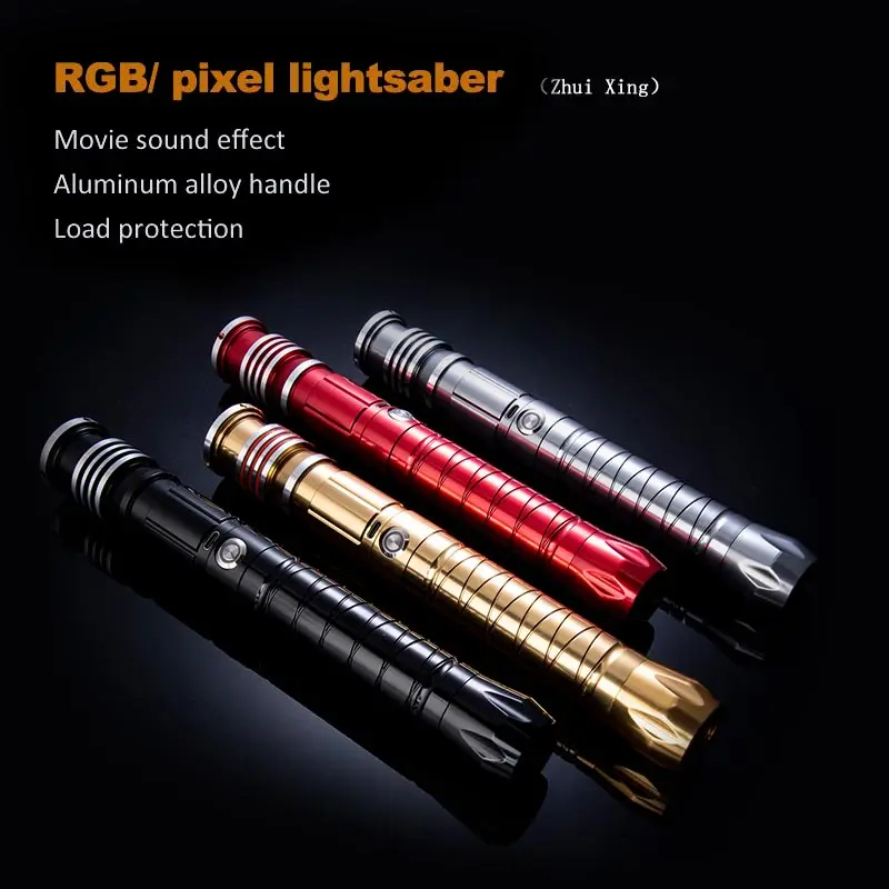 

Star Wars Rgb/ Pixel Lightsaber Metal Handle 15 Kinds of Color-changing Lightsabers Jedi Duel Show Luminous Toy Sword