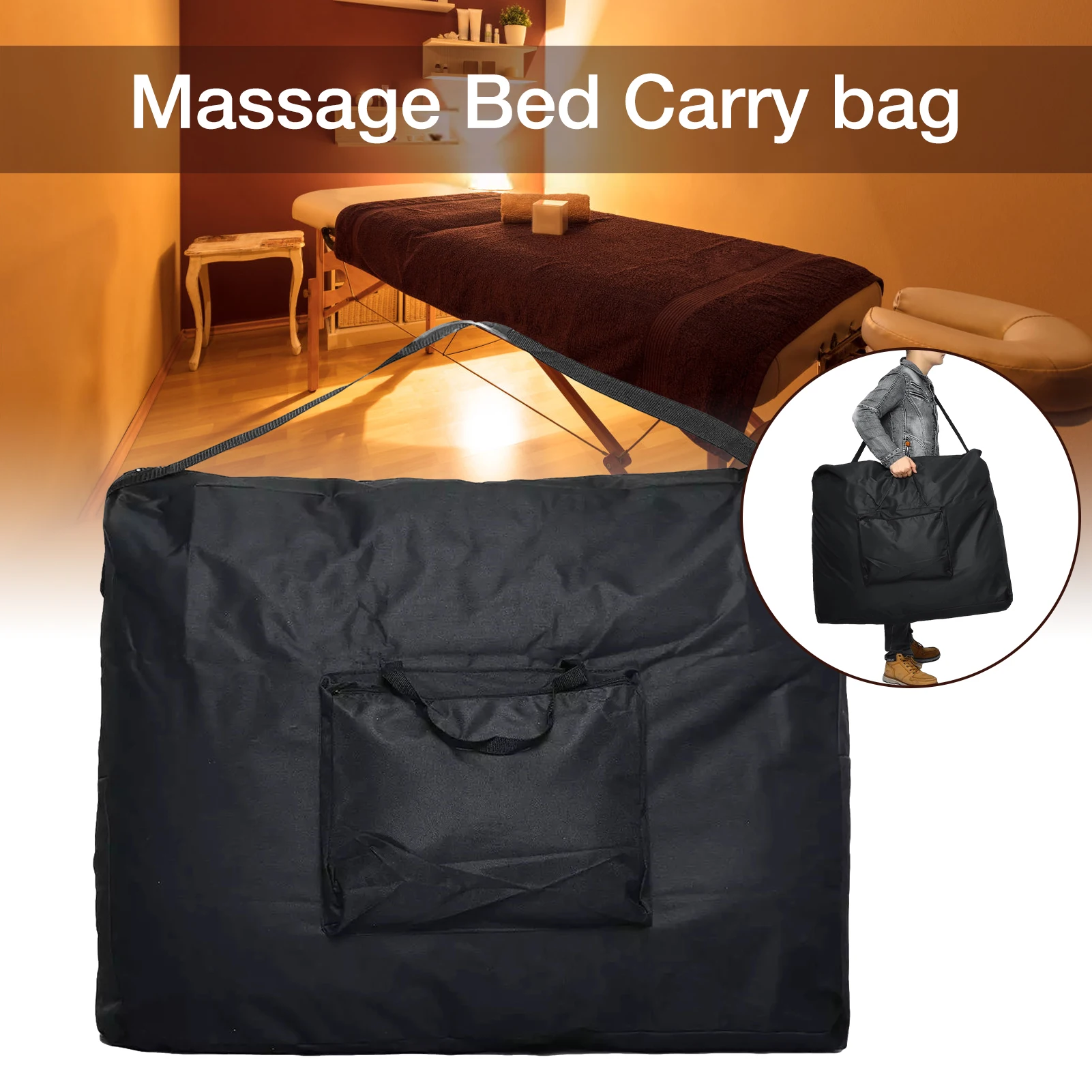 Massage Bag Folding Bag for Massage /bed Beauty Bed Table Carrying Case BagSturdy 600D Oxford Cloth Waterproof Backpack 94*73*18