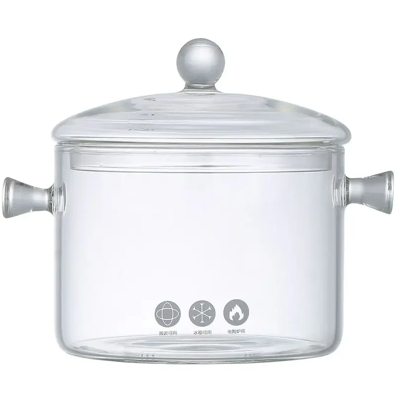 Кастрюля из боросиликатного стекла для приготовления пищи