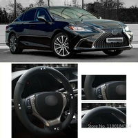 black leather car steering wheel cover for lexus es250 es300h gs250 gs300h rx270