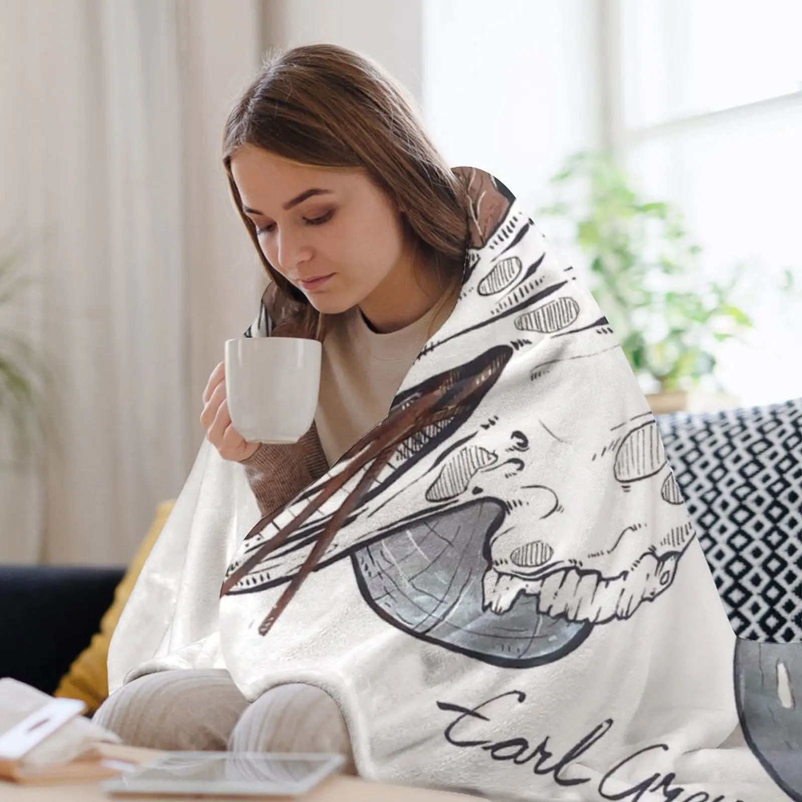 MorbidiTea - Earl Grey с черепом Ram покрывало для детской среды покрывала теплые одеяла
