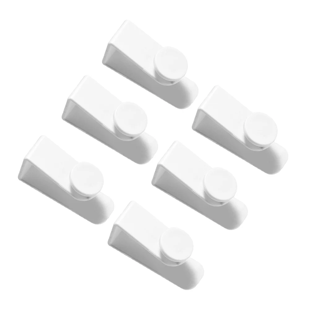 

6pcs Plastic Over Door Hooks Hanging Towel Plastic Door Hooks Over Door Hooks