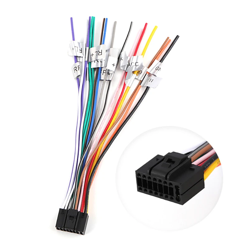 Универсальный силовой сигнал штекер проводов 16-контактный автомобильный